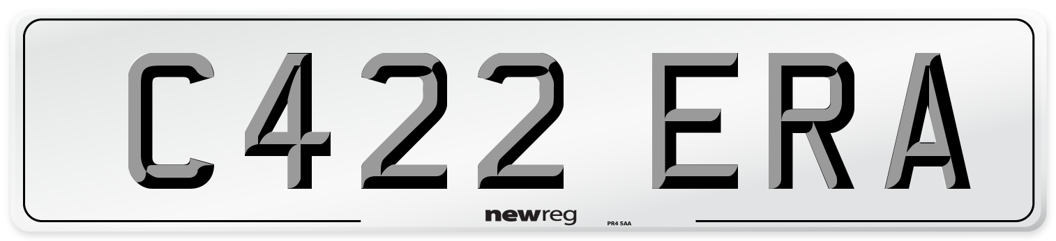 C422 ERA Number Plate from New Reg